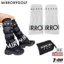 ミラーナインゴルフ MIRROR9GOLF レディース レッグウォーマー 中綿レッグウォーマー 星&ロゴプリント 収納ポーチ付 ゴルフ