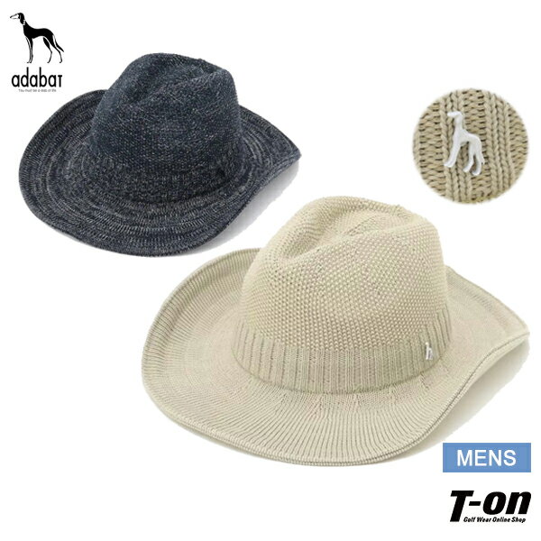 アダバット adabat メンズ ハット 【クール素材】サルーキピン付き ハット 水に濡らして涼しい 【送料無料】 ゴルフ