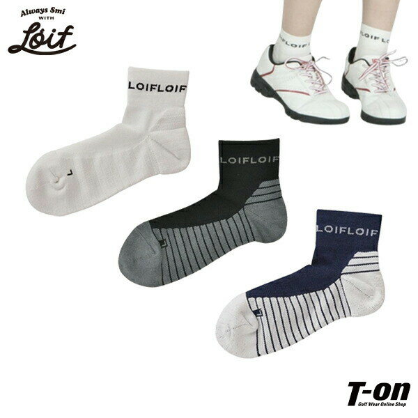 ロイフ Loif メンズ レディース ソックス ショートソックス グリップソックス 厚底パイルクッション ズレ防止 吸水速乾 アーチサポート 幅広設計 ロゴジャガード 消臭 2024 秋冬 新作 ゴルフ