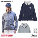 ロサーセン ROSASEN レディース ブルゾン パーカー 撥水 防風 三層ボンディング素材 フーディーブルゾン カモ柄ディテール ロゴプリント 【送料無料】 2025 秋冬 新作 ゴルフウェア