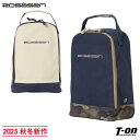 ロサーセン ROSASEN メンズ レディース シューズケース シューズバッグ キャンバス素材 カラーブロック 迷彩柄 配色切替 ロゴ刺繍 2025 秋冬 新作 ゴルフ