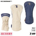 ロサーセン ROSASEN メンズ レディース ヘッドカバー ドライバー用ヘッドカバー 460cc対応 撥水 迷彩柄パイピング 配色切替 ロゴ刺繍 2025 秋...