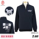 カステルバジャックスポーツ CASTELBAJAC SPORT メンズ トレーナー ハーフジップアップ UVカット 上質ストレッチジャージ素材 衿ロゴ刺繍 アウトドア柄プリント 【送料無料】 2025 秋冬 新作 ゴルフウェア