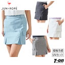 【タイムセール 9/8 13:00迄 10%OFF】ジュン&ロペ ジュンアンドロペ JUN&ROPE レディース スカート ボックスプリーツスカート UVカット 接触冷感 透けにくい 麻混素材 カーゴポケット インナーパンツ付 【送料無料】 ゴルフウェア
