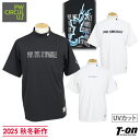 ピーダブリュサーキュラス PW CIRCULUS メンズ ハイネックシャツ 半袖 モックネックシャツ UVカット 吸水速乾 アニマルグラフィック バックプリント ベアスムース素材 【送料無料】 2025 秋冬 新作 ゴルフウェア