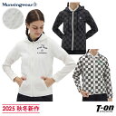 マンシングウェア Munsingwear レディース パーカー ブルゾン 前開きフーディ 吸汗速乾 ストレッチ ブロックチェック柄 サッカー素材 ロゴ刺繍付 M~3L 【送料無料】 2025 秋冬 新作 ゴルフウェア