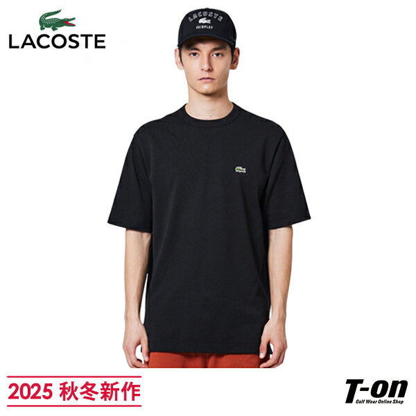 ラコステ LACOSTE 日本正規品 メンズ Tシャツ 半袖 クルーネック カットソー ガゼット付 コットン鹿の子素材 ワニワッペン付 リラックスドフィット 【...