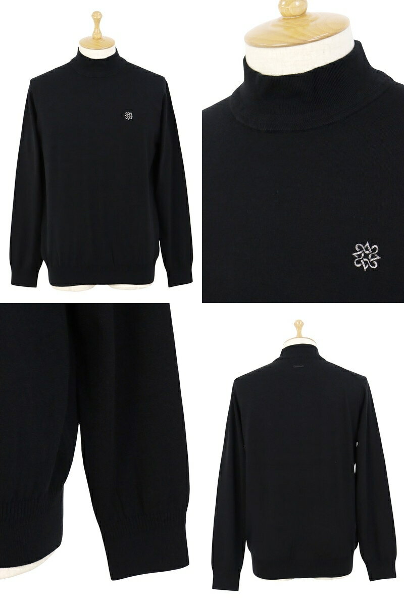 セントアンドリュース St ANDREWS メンズ セーター ハイネックセーター ニットプルオーバー カシミヤタッチ 天竺ニット ケルト刺繍 ワンポイントデザイン 【送料無料】 2025 秋冬 新作 ゴルフウェア