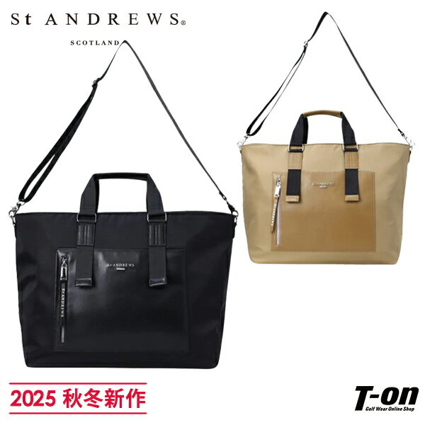 セントアンドリュース St ANDREWS メンズ レディース トートバッグ ビックトートバッグ 異素材切替デザイン ロゴメタルプレート 【送料無料】 2025...