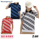 【ポイント10倍 10/27 12:59迄】マンシングウェア Munsingwear レディース ポロシャツ 半袖 吸汗 バイアスマルチボーダー柄 裾リブ ロゴ刺繍 M~3Lまでご用意 【送料無料】 2025 秋冬 新作 ゴルフウェア