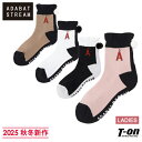 アダバット ストリーム ADABAT STREAM レディース ソックス STREAMエースぼんぼんショートソックス 2025 秋冬 新作 ゴルフ