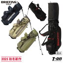 ブリーフィング ゴルフ BRIEFING GOLF メンズ レディース キャディバッグ スタンド式キャディバッグ 9.5型 CR-4 #04 撥水 コーデュラ素材 高耐久素材 背負えるショルダーベルト 多機能ポケット ロゴ刺繍 【送料無料】 2025 秋冬 新作 ゴルフ
