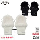 キャロウェイ アパレル キャロウェイ ゴルフ Callaway APPAREL レディース ハンドウォーマー 手甲型 両手用 裏フリース 保温 防寒 フェイクフ...