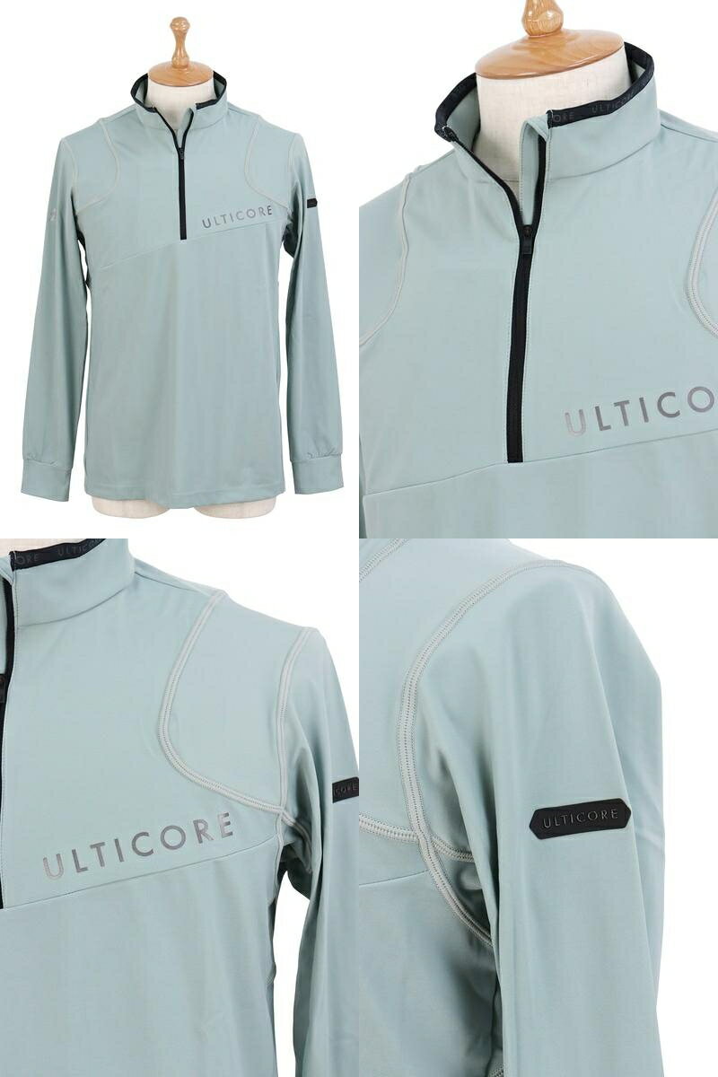 アルティコア ブリヂストン ゴルフ ULTICORE BRIDGESTONE GOLF メンズ ポロシャツ 長袖 ハイネックシャツ ハーフジップアップ ストレッチ 切替デザイン ロゴプリント M〜3Lまで 【送料無料】 2025 秋冬 新作 ゴルフウェア