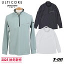 アルティコア ブリヂストン ゴルフ ULTICORE BRIDGESTONE GOLF メンズ ポロシャツ 長袖 ハイネックシャツ ハーフジップアップ ストレッチ 切替デザイン ロゴプリント M~3Lまで 【送料無料】 2025 秋冬 新作 ゴルフウェア