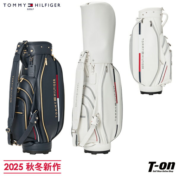 トミー ヒルフィガー ゴルフ TOMMY HILFIGER GOLF 日本正規品 メンズ レディース キャディバッグ 9型 46インチ対応 型押しレザー調素材 ...
