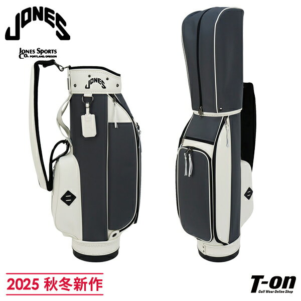 ジョーンズ JONES 日本正規品 メンズ レディース キャディバッグ 9型 ナイロンリップストップ素材 型押しレザー調切替 コンビデザイン ライダー RIDE...