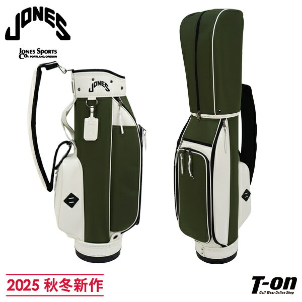 ジョーンズ JONES 日本正規品 メンズ レディース キャディバッグ 9型 ナイロンリップストップ素材 型押しレザー調切替 コンビデザイン ライダー RIDE...