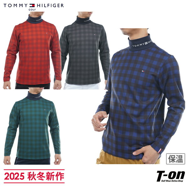 トミー ヒルフィガー ゴルフ TOMMY HILFIGER GOLF 日本正規品 メンズ ハイネックシャツ 長袖 モックネックシャツ 吸水速乾 裏微起毛 バッフ...
