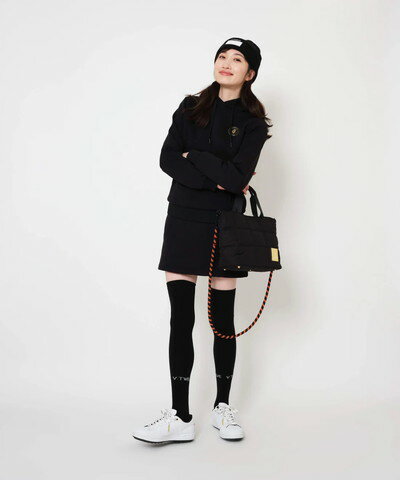 V12 ゴルフ ヴィ・トゥエルブ レディース パーカー トレーナー フーディー スウェットパーカー ストレッチ 裏地付 星柄刺繍 ロゴワッペン付 ALL STAR PARKA 【送料無料】 2025 秋冬 新作 ゴルフウェア