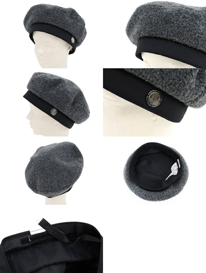 ランバン スポール LANVIN SPORT 日本正規品 レディース ベレー帽 ウール混紡 プードルボア素材 メタルロゴパーツ 【送料無料】 2025 秋冬 新作 ゴルフ