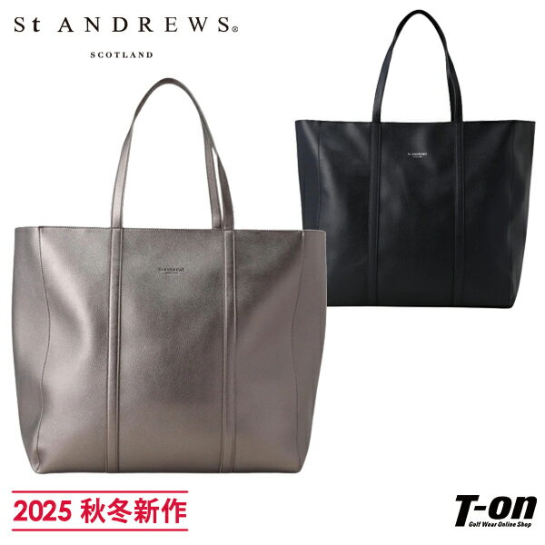 セントアンドリュース St ANDREWS メンズ レディース トートバッグ ビッグトートバッグ レザー調 ロゴ型押し 【送料無料】 2025 秋冬 新作 ゴル...