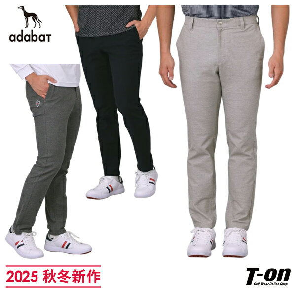 アダバット adabat メンズ パンツ ロングパンツ 【新レーベル ADABAT NAVY】ドビースウェードスストレッチパンツ 【送料無料】 2025 秋冬 新作 ゴルフウェア
