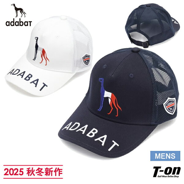 アダバット adabat メンズ キャップ 【新レーベル ADABAT NAVY】トリコロールサルーキキャップ 2025 秋冬 新作 ゴルフ