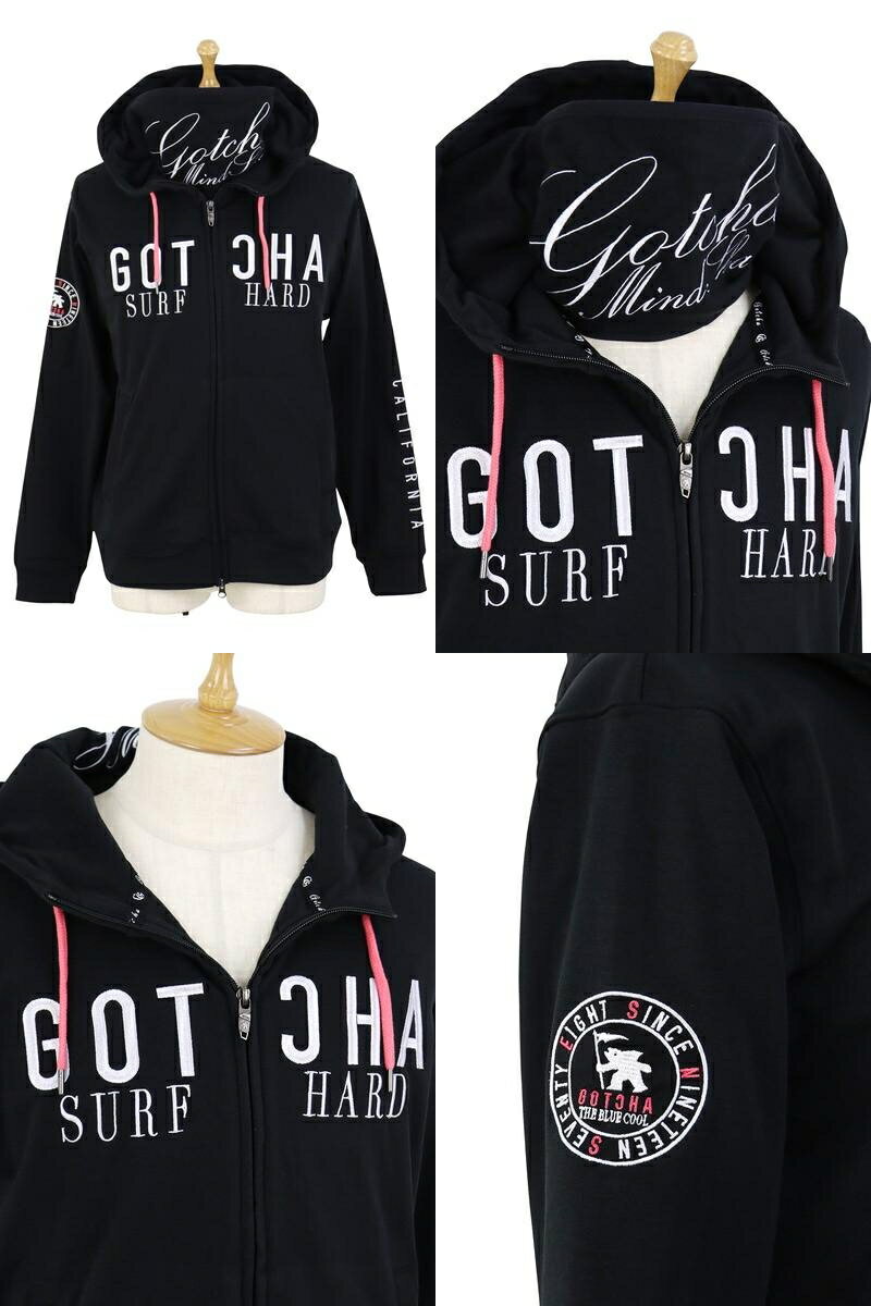 ガッチャ ガッチャゴルフ GOTCHA GOLF メンズ ブルゾン フルジップパーカー フード＆ネックウォーマー付き 裏微起毛 保温 防寒 スムース素材 ロゴ刺繍 M〜4Lまでご用意 【送料無料】 2025 秋冬 新作 ゴルフウェア