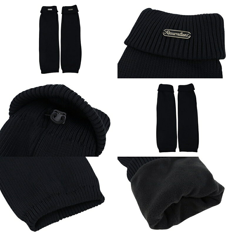 レザレクション Resurrection レディース レッグウォーマー ニットレッグウォーマー 撥水 保温 防寒 裏フリース スピンドル付き ロゴプレート 【送料無料】 2025 秋冬 新作 ゴルフ