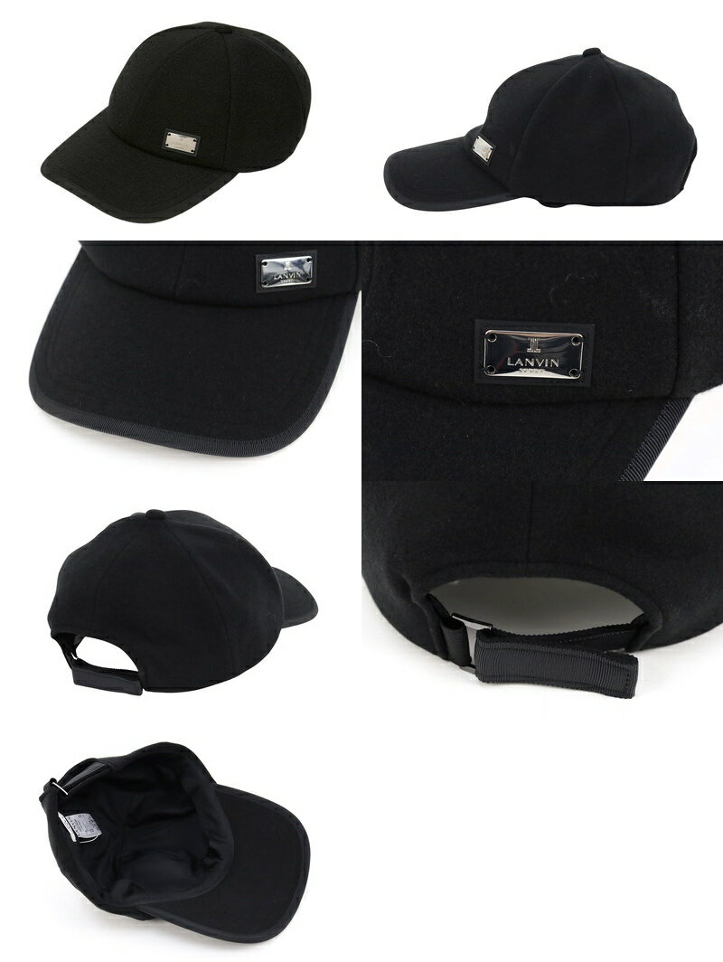 ランバン スポール LANVIN SPORT 日本正規品 メンズ キャップ ウール調素材 裏地付き ウォーム感 パイピングデザイン メタルロゴメタルプレート 【送料無料】 2025 秋冬 新作 ゴルフ