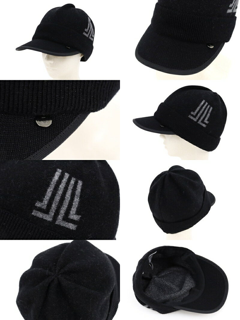 ランバン スポール LANVIN SPORT 日本正規品 レディース キャップ ニットキャップ ツバ付ニットキャップ 高品質メリノウール 圧縮ウール素材 ラメ糸混紡 ロゴジャガード メタルプレート 【送料無料】 2025 秋冬 新作 ゴルフ