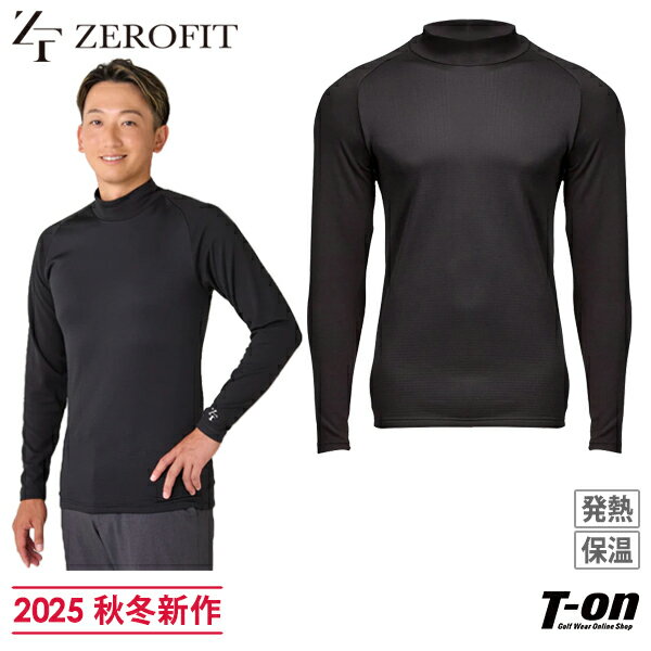ゼロフィット ZEROFIT メンズ アンダーウェア ハイネックシャツ 長袖 インナーシャツ 速暖 ヒートラブムーブプラス 発熱 保温 裏起毛 異素材切替 ラグ...