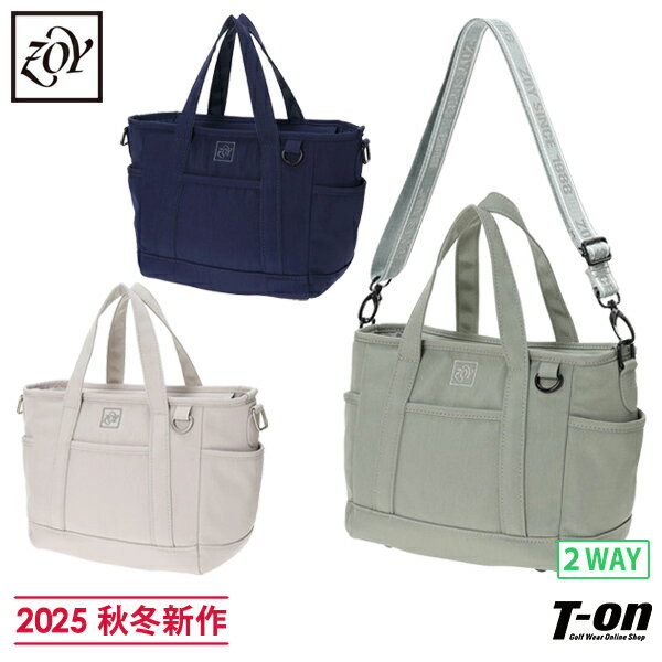 ゾーイ ZOY メンズ レディース カートバッグ ナイロン素材 トートバッグ ショルダーバッグにもなる 内外7ポケット ロゴ刺繍 ラウンドバッグ 【送料無料】 ...