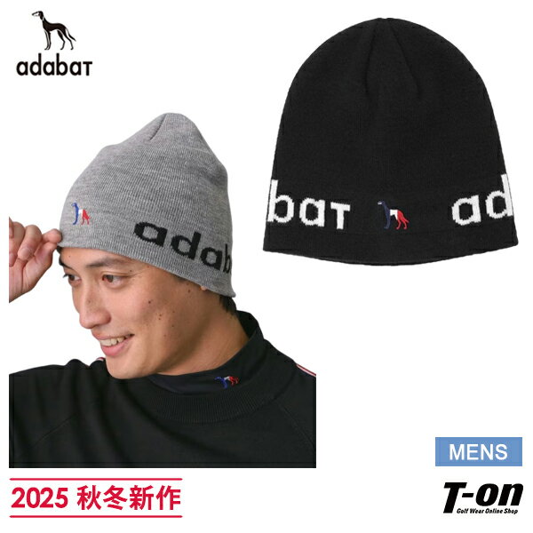 アダバット adabat メンズ ニット帽 【新レーベル ADABAT NAVY】アダバットロゴワッチキャップ 2025 秋冬 新作 ゴルフ