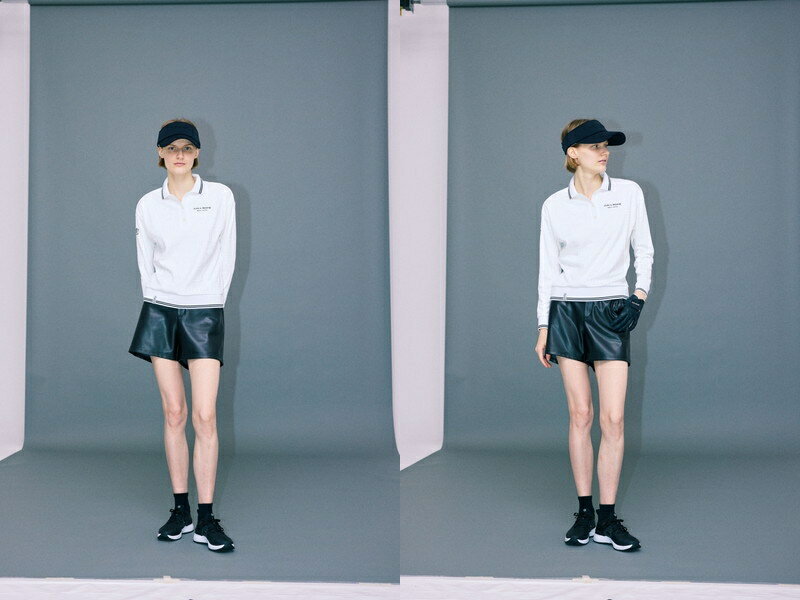 ジュン＆ロペ ジュンアンドロペ JUN＆ROPE レディース パンツ ショートパンツ エコレザーショートパンツ ストレッチ ウエスト後ろ伸縮 フェイクレザーショートパンツ ロゴプレート付 【送料無料】 2025 秋冬 新作 ゴルフウェア