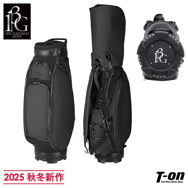 ウノピゥウノウグァーレトレ ゴルフ 1PIU1UGUALE3 GOLF メンズ レディース キャディバッグ ゴルフバッグ ロゴ刺繍 折り鶴刺繍 マットな質感 3...