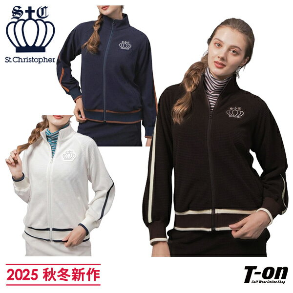 セントクリストファー St.Christopher レディース ブルゾン トラックジャケット フリース素材 保温 コ..