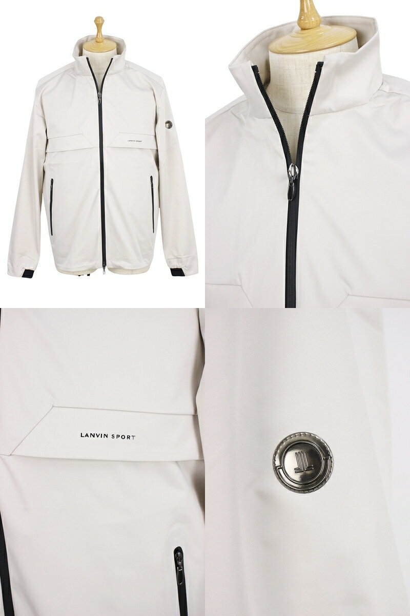 ランバン スポール LANVIN SPORT 日本正規品 メンズ ブルゾン 撥水 一部ダウン入りライナー付き 蓄熱 保温 防寒 スマートパディング 微光沢素材 ストレッチ 2WAY ロゴワッペン 【送料無料】 2025 秋冬 新作 ゴルフウェア