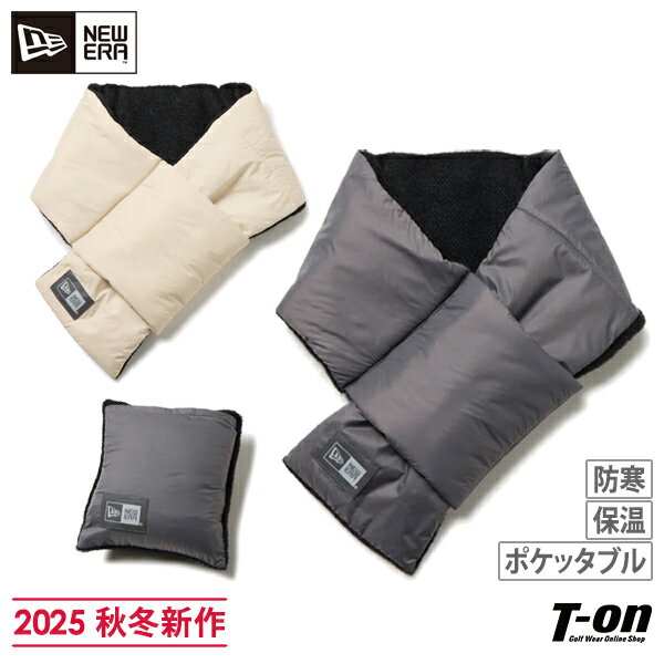 ニューエラ New Era NEW ERA 日本正規品 メンズ レディース ネックウォーマー マフラー 差し込み式 中綿入り 裏起毛 保温 防寒 ポケッタブル仕様 軽量 ボックスロゴワッペン 2025 秋冬 新作