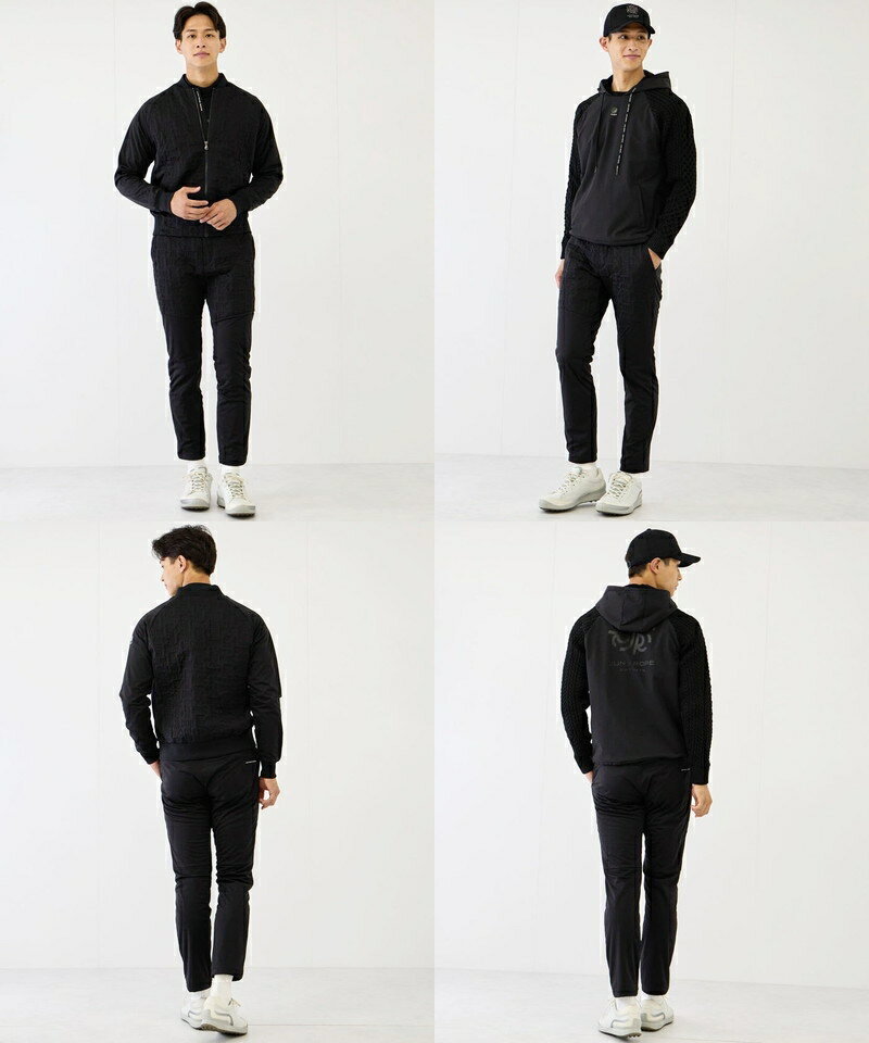 【30％OFF SALE】ジュン＆ロペ ジュンアンドロペ JUN＆ROPE メンズ パンツ ロングパンツ 防寒ストレッチパンツ 中綿入り 撥水 保温 防風 ピンソニック加工ロゴ 切替デザイン 【送料無料】 2025 秋冬 新作 ゴルフウェア