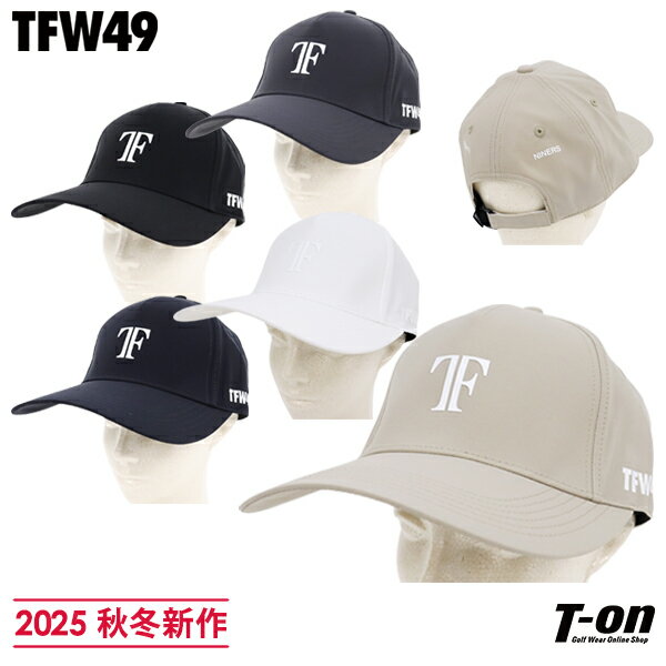 ティーエフダブリュー フォーティーナイン TFW49 メンズ レディース キャップ 5パネルキャップ ロゴプリント つば長め ロングバイザー サイズ調節可 【送料無料】 2025 秋冬 新作 ゴルフ