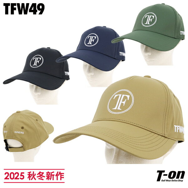 ティーエフダブリュー フォーティーナイン TFW49 メンズ レディース キャップ 5パネルキャップ サークルロゴ刺繍 つば長め ロングバイザー サイズ調節可 【送料無料】 2025 秋冬 新作 ゴルフ