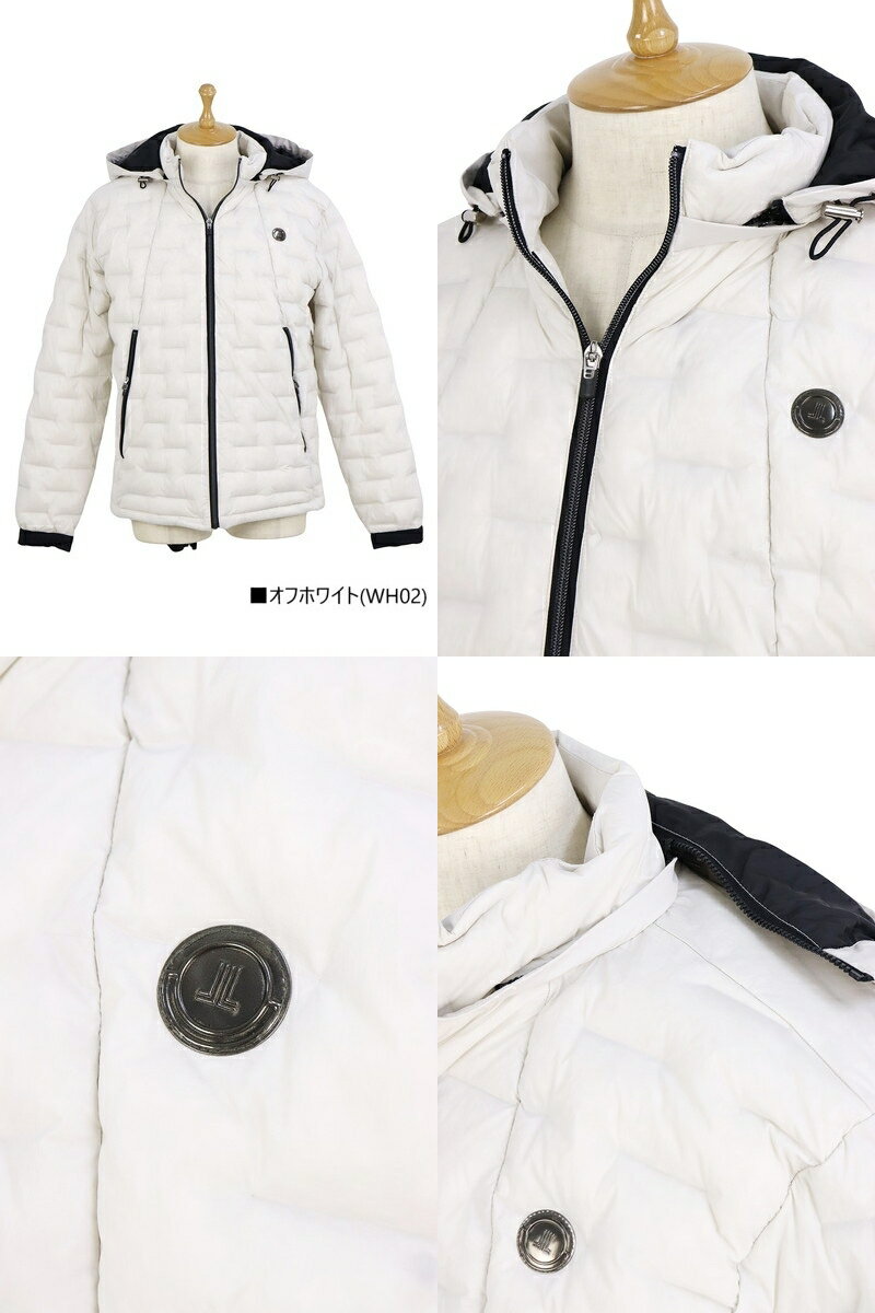 ランバン スポール LANVIN SPORT 日本正規品 メンズ ブルゾン ダウンブルゾン フード付き 撥水 保温 防寒 防風 軽量 700フィルパワーダウン 上質ダウン メタリックファスナー シリコンロゴワッペン 【送料無料】 2025 秋冬 新作 ゴルフウェア