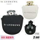 セントアンドリュース St ANDREWS メンズ レディース ヘッドカバー パターカバー マレット型用パターカバー テディベアシリーズ ロゴ刺繍付 2025 ...