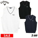 【30%OFF SALE】キャロウェイ アパレル キャロウェイ ゴルフ Callaway APPAREL メンズ ベスト Vネックニットベスト ヘリンボーン柄編...