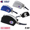 チャンピオン チャンピオン ゴルフ Champion 日本正規品 メンズ レディース ボールケース ボールポーチ ボール2個用 スウェット素材 ドッグプリント ...