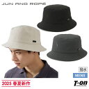 ジュンアンドロペ ノワール JUN AND ROPE NOIR JUN&ROPE メンズ ハット バケットハット コーデュラナイロン素材 撥水 メッシュ裏地付 フラミンゴ刺繍 【送料無料】 2025 春夏 新作 ゴルフ