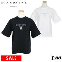 【タイムセール 8/18 13:00迄 40%OFF】セントアンドリュース St ANDREWS レディース Tシャツ 半袖 クルーネック 天竺Tシャツ ドロッ...