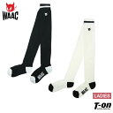 ワック WAAC 日本正規品 レディース ソックス ニーハイソックス オーバーニーソックス 綿混素材 抗菌防臭 ラインデザイン WAACKY刺繍 ゴルフ